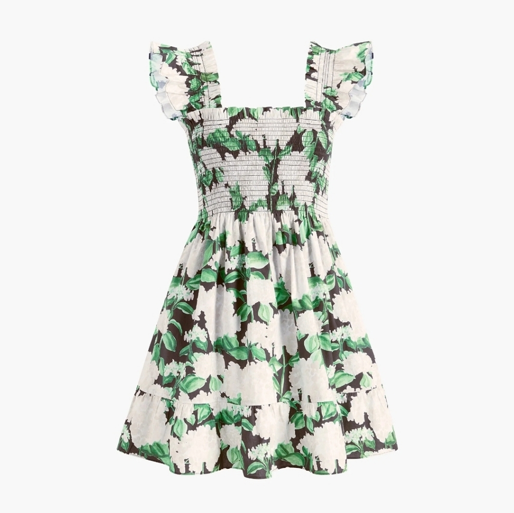 Hill House Elizabeth Nap Dress In Night Bloom Cotton